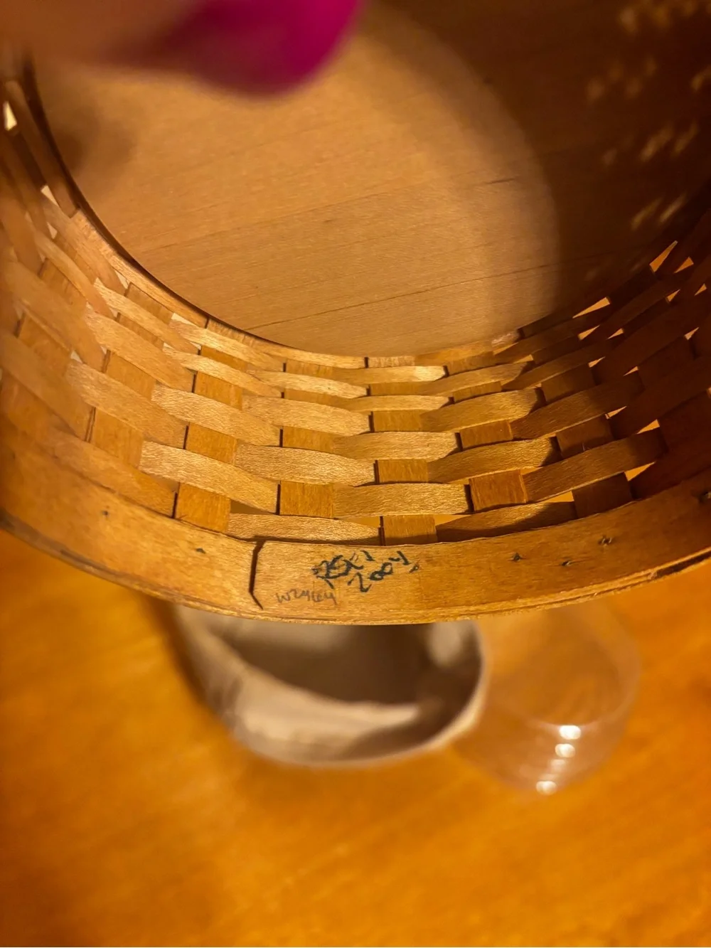 Longaberger Coaster Basket with Khaki Liner and Protector